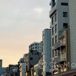 Tokio, zachód słońca nad Sumidą