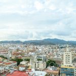 Malaga - panorama miasta z diabelskiego koła Noria Mirador Princess