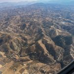 Andaluzja z lotu ptaka - widok na góry otaczające Malagę