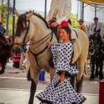 Andaluzja - Fiesta - Feria de Ronda - nie wiadomo, kto tu piękniejszy, koń, czy Hiszpanka...
