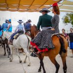 Andaluzja - Fiesta - Feria de Ronda - Amazonka na koniu - to się nazywa dobra postawa!