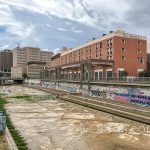 Malaga - wyschnięte koryto rzeki Guadalmedina