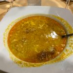 Ronda - Restauracja Restaurante Casa Quino - zupa czosnkowa - szczerze mówiąc taka sobie