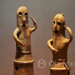 Tokio - Muzeum Narodowe - ponoć pierwsze figurki tancerzy znalezione w Japonii