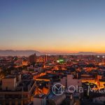 Andaluzja - Malaga - panorama miasta z tarasu hotelu AC Hotel Malaga