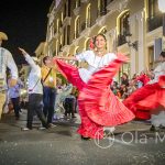 Andaluzja - Feria de Ronda 2018 - parada - jeszcze jedna grupa tańcząca tradycyjne tańce andaluzyjskie