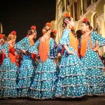 Andaluzja - Feria de Ronda 2018 - groszki to ponoć najbardziej tradycyjny wzór sukienek do flamenco